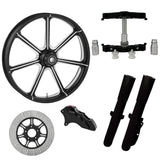 RC Components 23" Wheel Tire Rotor w/ Raked Triple Trees Lowers & Sliders