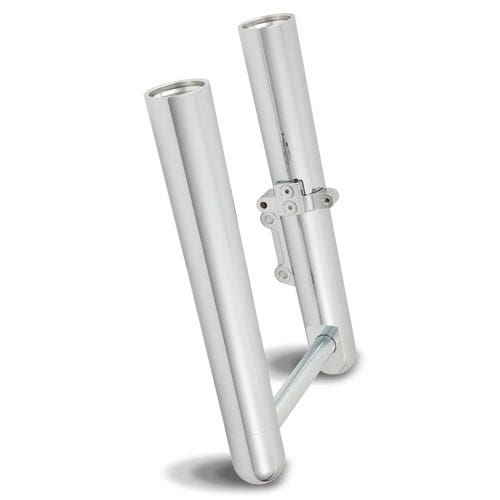 Arlen Ness Hot Fork Legs Lower Sliders Single Side Smooth Chrome Harley 00-07 FL