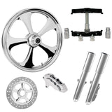 RC Components 23" Wheel Tire Rotor w/ Raked Triple Trees Lowers & Sliders