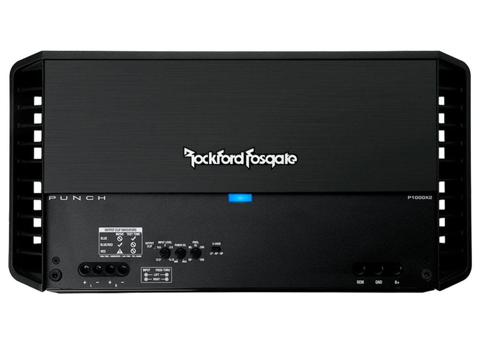 Rockford Fosgate P1000X2 Punch 1000 Watt 2 Ch. Full Range Car Stereo Amplifier