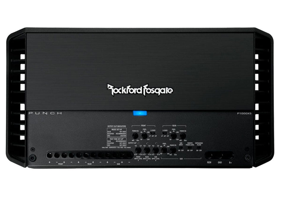Rockford Fosgate P1000X5 Punch 1000 Watt 5 Ch. Full Range Car Stereo Amplifier