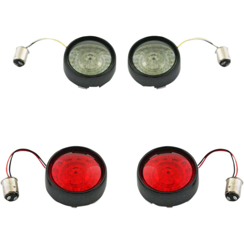 Custom Dynamics PB-BCM-BB-B Black Pro-Beam LED Turn Signal Kit 11-19 Harley