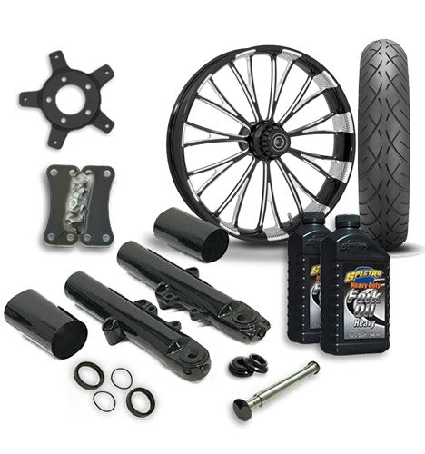 RC 21 Dynasty Accent Wheel Tire Complete Eclipse Front End Package Harley 14-19