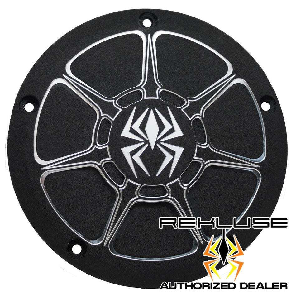 Rekluse Derby Cover Wrinkle Black 04-19 Harley Sportster XL RMS-0515002