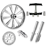 RC Components 23" Wheel Tire Rotor w/ Raked Triple Trees Lowers & Sliders