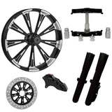 RC Components 23" Wheel Tire Rotor w/ Raked Triple Trees Lowers & Sliders