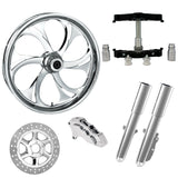 RC Components 23" Wheel Tire Rotor w/ Raked Triple Trees Lowers & Sliders