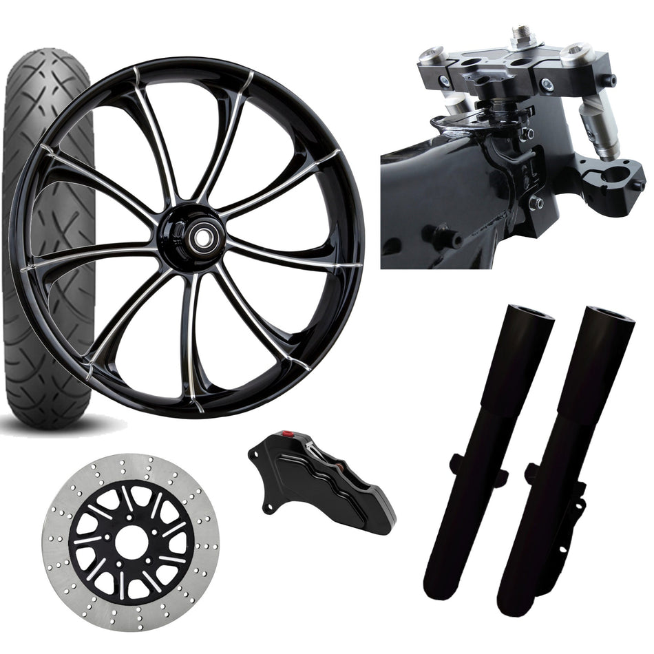 RC 26 Revolt Eclipse Wheel Tire Neck Rake Front End Package Harley Single Side