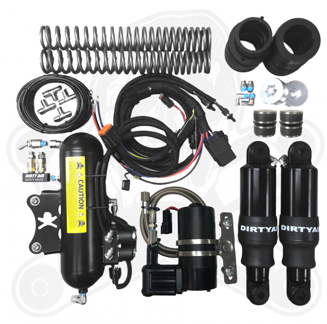 Dirtyworks Dirty Air Stealth Front & Rear Complete Fast-Up Tank Kit Air Ride