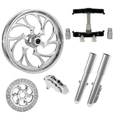 RC Components 23" Wheel Tire Rotor w/ Raked Triple Trees Lowers & Sliders