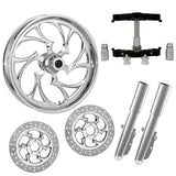 RC Components 23" Wheel Tire Rotor w/ Raked Triple Trees Lowers & Sliders