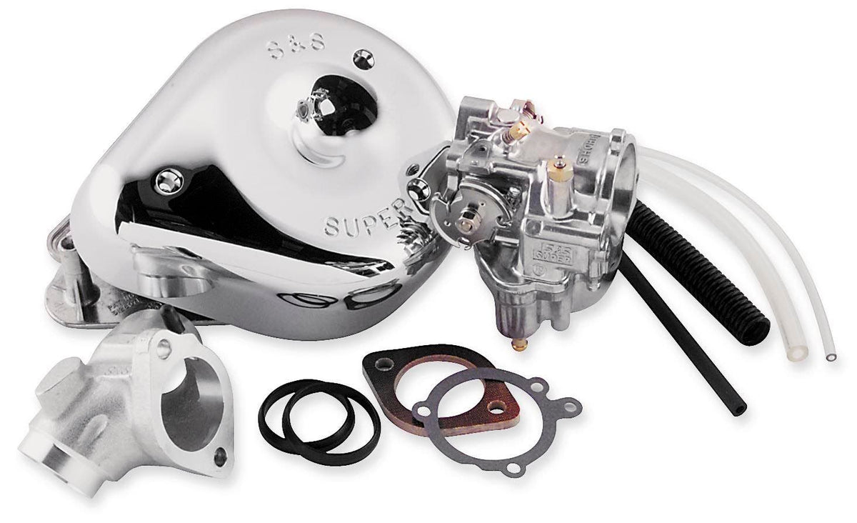 S&S Cycle 11-0450 Shorty Super E Carburetor Kit 99-05 Harley Twin Cam Models