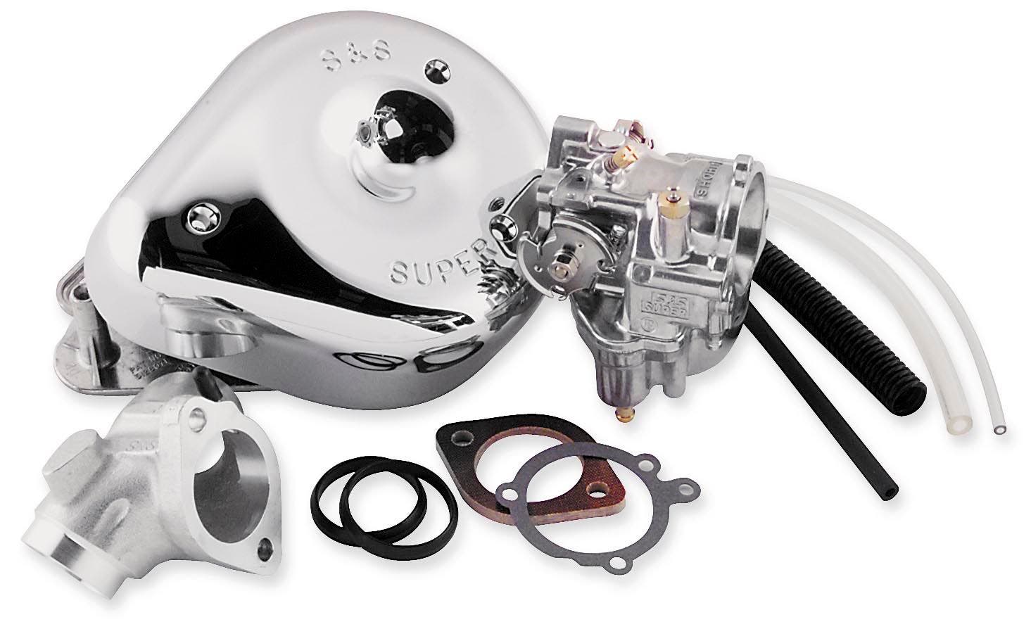 S&S Cycle 11-0450 Shorty Super E Carburetor Kit 99-05 Harley Twin Cam Models