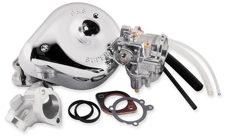 S&S Cycle 11-0450 Shorty Super E Carburetor Kit 99-05 Harley Twin Cam Models