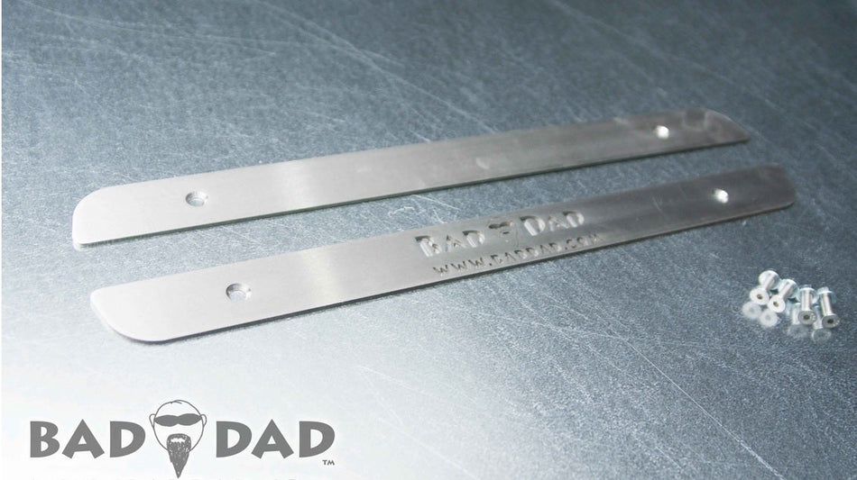 Bad Dad Stretched Saddlebag Skid Plates -Raw