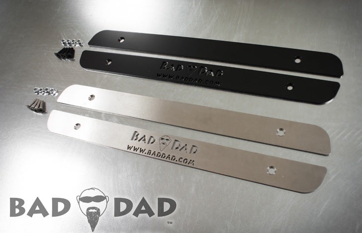 Bad Dad Stretched Saddlebag Skid Plates -Black