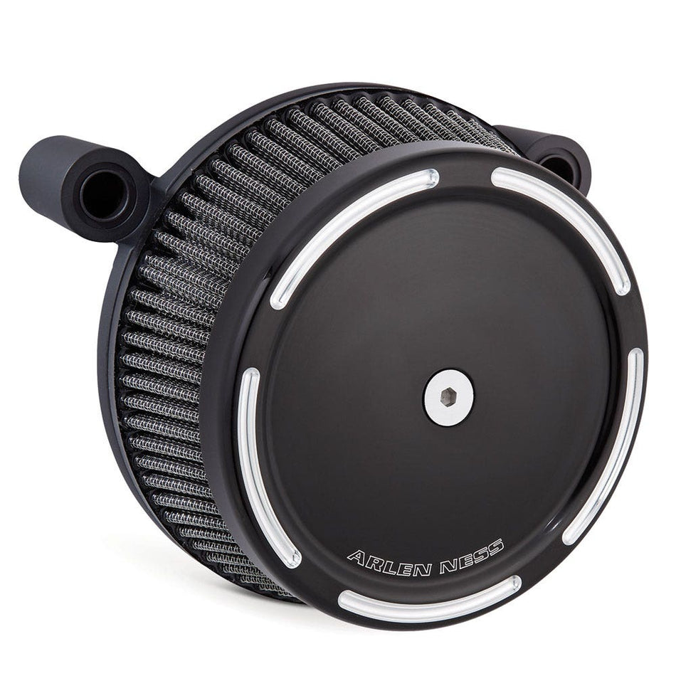 Arlen Ness Black Big Sucker Stage I Air Cleaner Slot Track Cover 99-17 Twin Cam