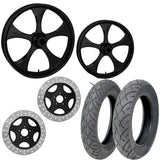 RC Components 21/18 Front Rear Wheel Package Set Tires Rotors Harley FLH/T