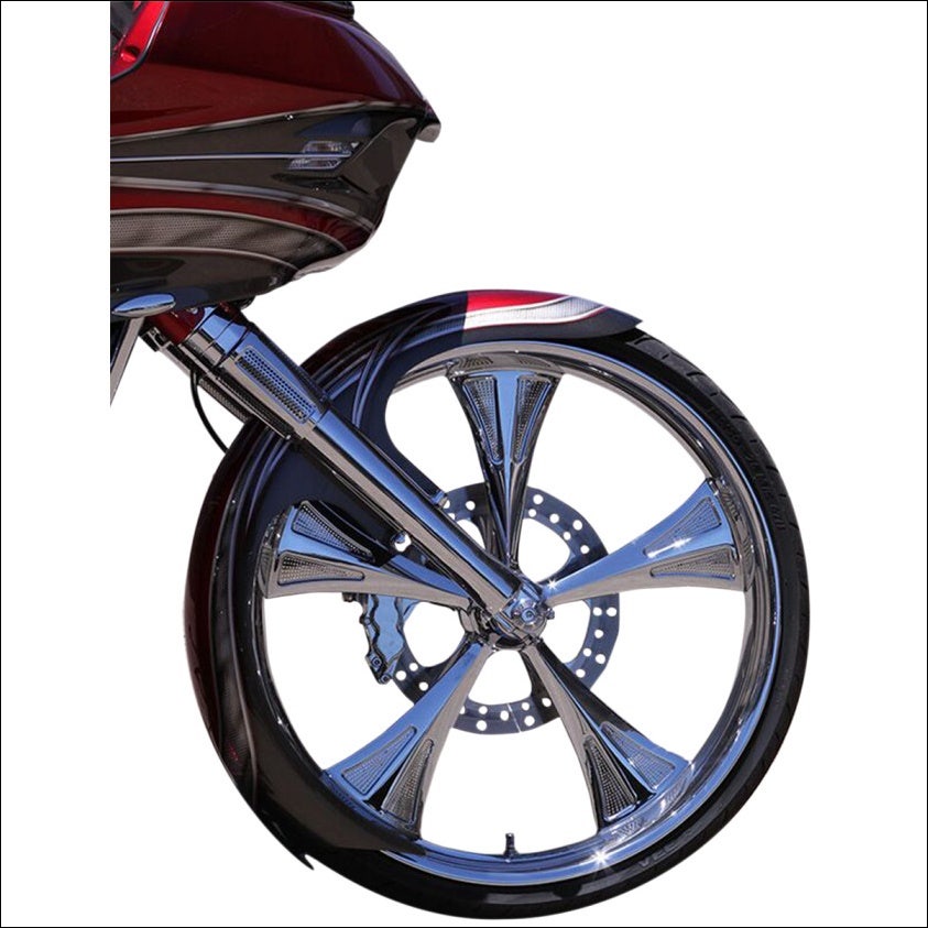 Paul Yaffe Bagger Nation 26" Talon 14 Gauge Steel Wrap Front Fender 86-13