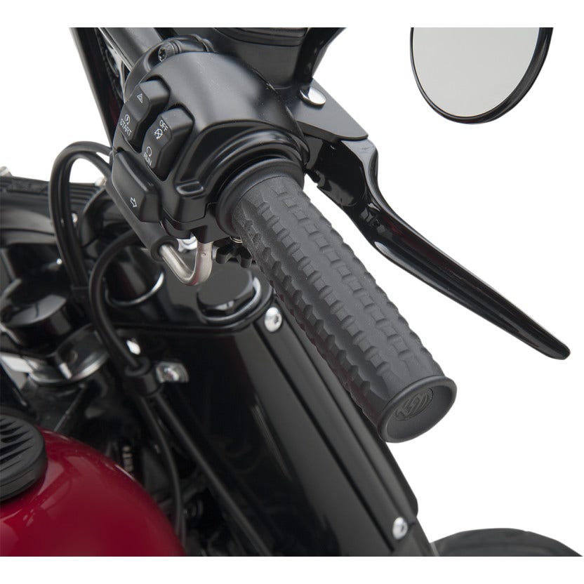 Roland Sands Design RSD Black Ops Traction Billet Hand Grips Harley Cable 84-17