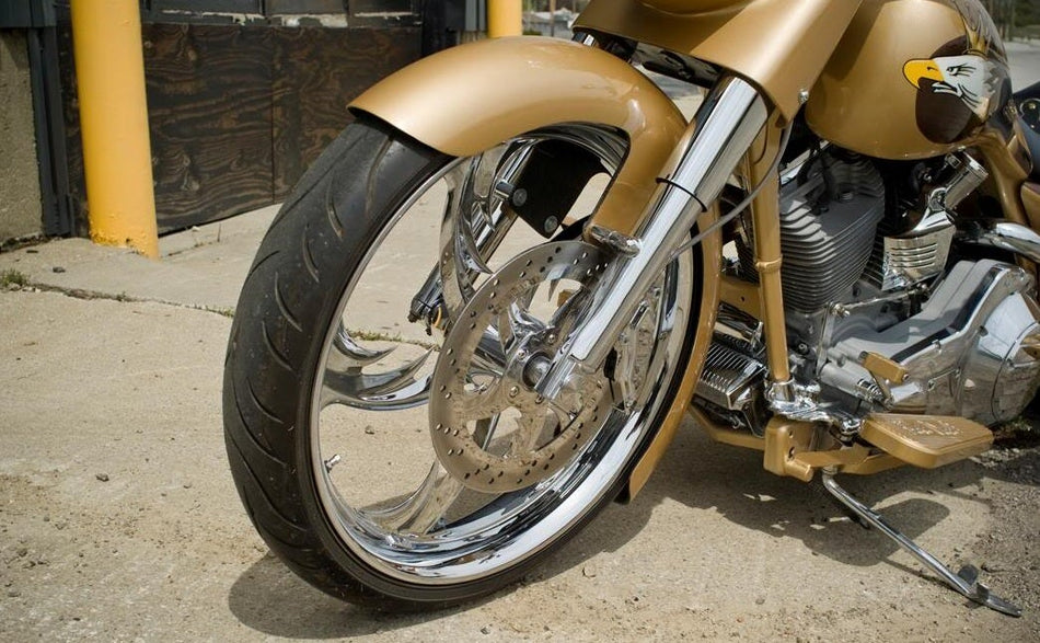 Bad Dad 23" Wrap Front Fender for Harley Metric Universal Custom Bagger 80878-4