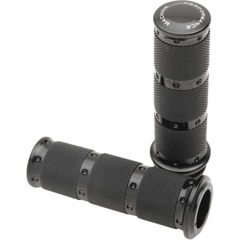 Performance Machine PM XLS Black Contour Renthal Hand Grips TBW 08-17