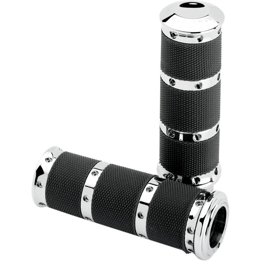 Performance Machines 2K8 Chrome Grips for Harley 08-Up Touring | 0063-2018-CH