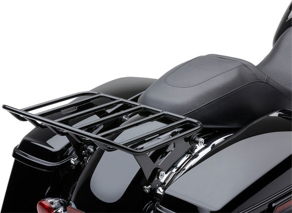 Cobra 602-2616B Black Big Ass Racks Detachable Luggage Carrier Harley FLH 09-20