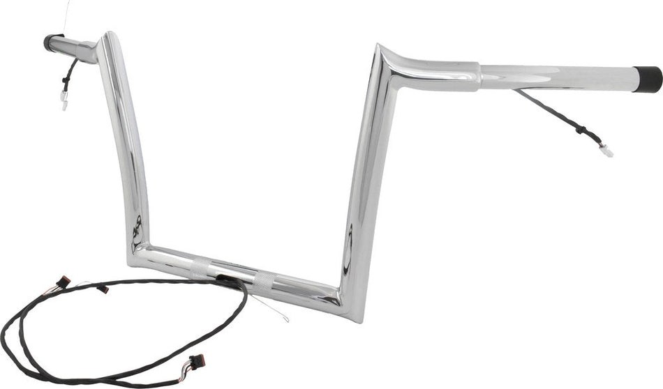 Paul Yaffe OEMPW-15L-14 C Chrome 14" OE Monkey Bar Pre Wired Harley FLTR 15-Up