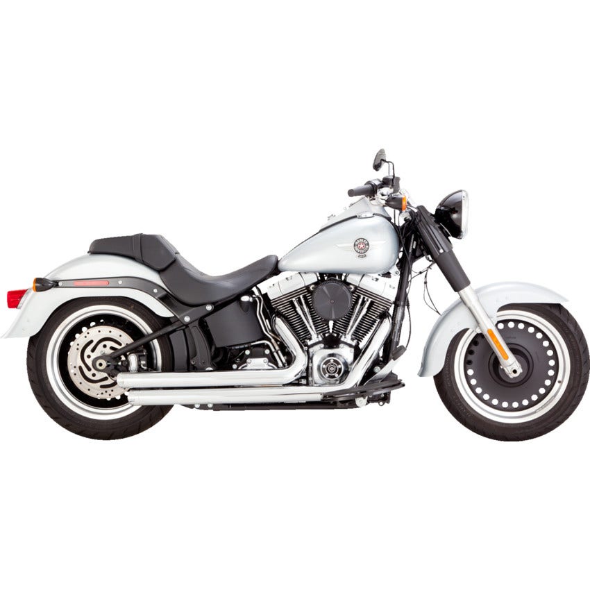 Vance & Hines Chrome Big Shots Staggered Exhaust System Harley 86