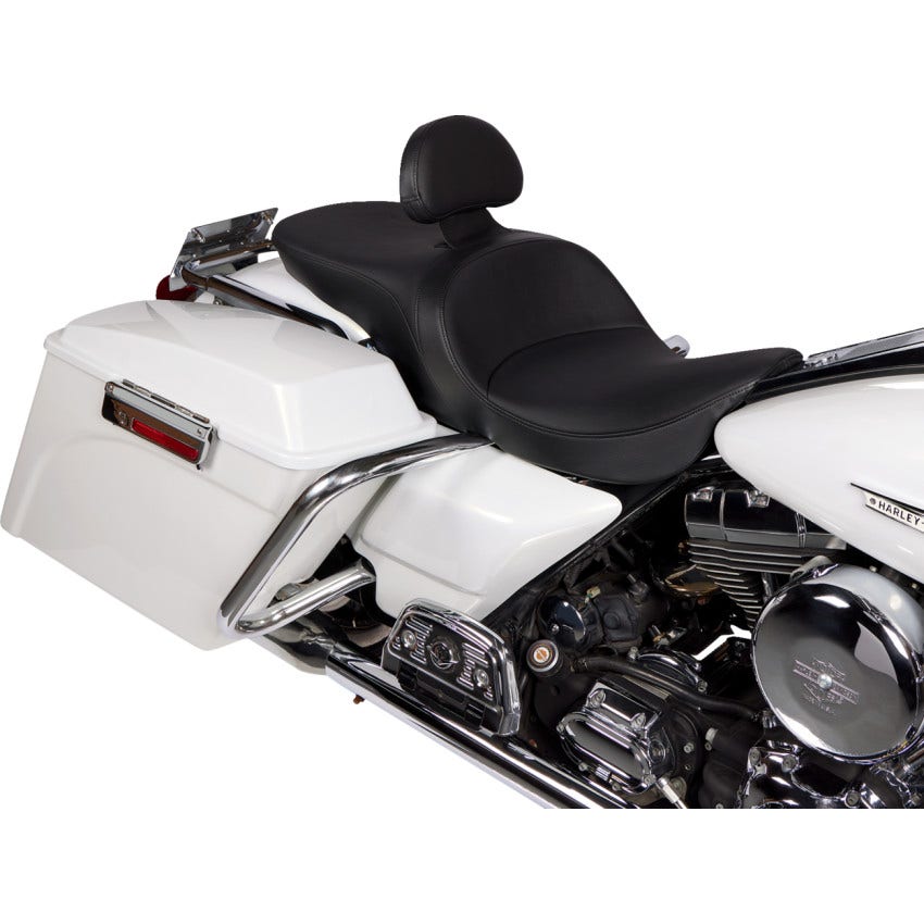Drag Specialties Smooth Solar Leather Freedom Touring Seat Harley 97-07 Touring