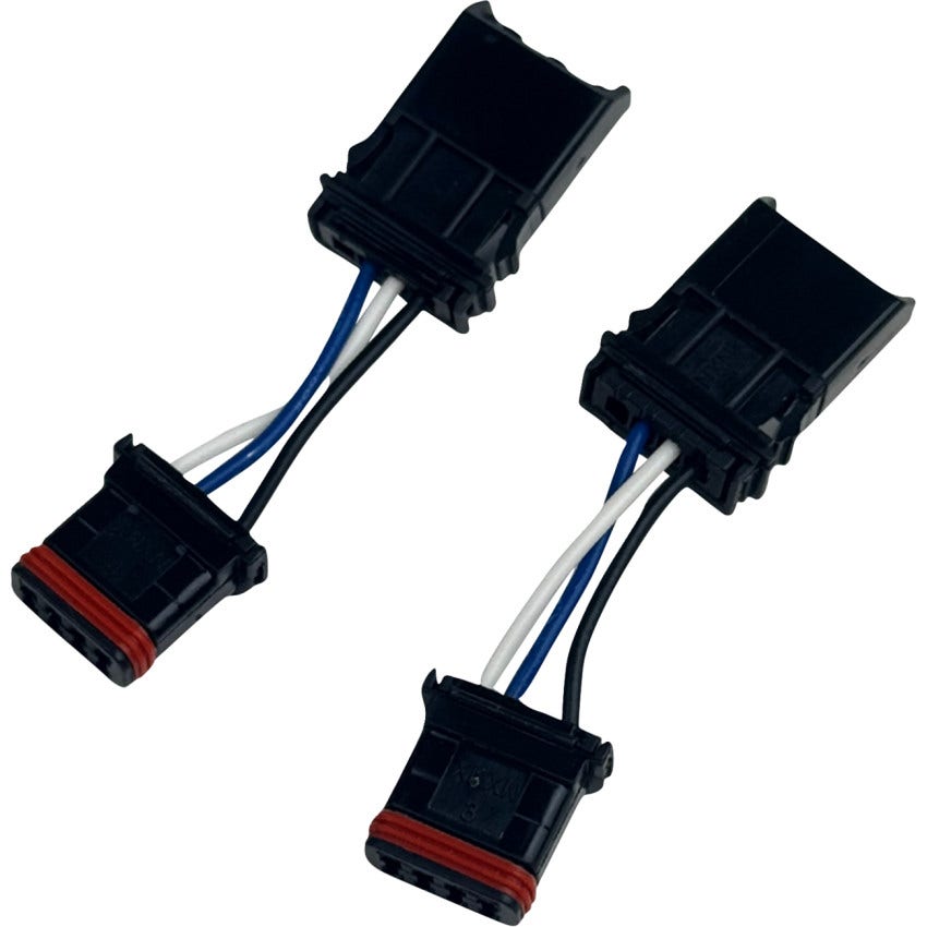 Custom Dynamics CD-25HT-FTS-HARN Front Turn Signal Adapters for Heritage Softails