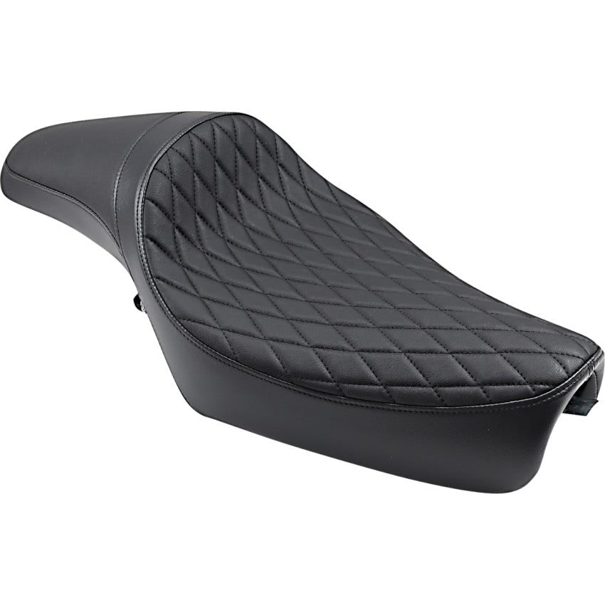 Drag Specialties Black Diamond Stitch EXT Predator Seat Harley 04-22 XL Models