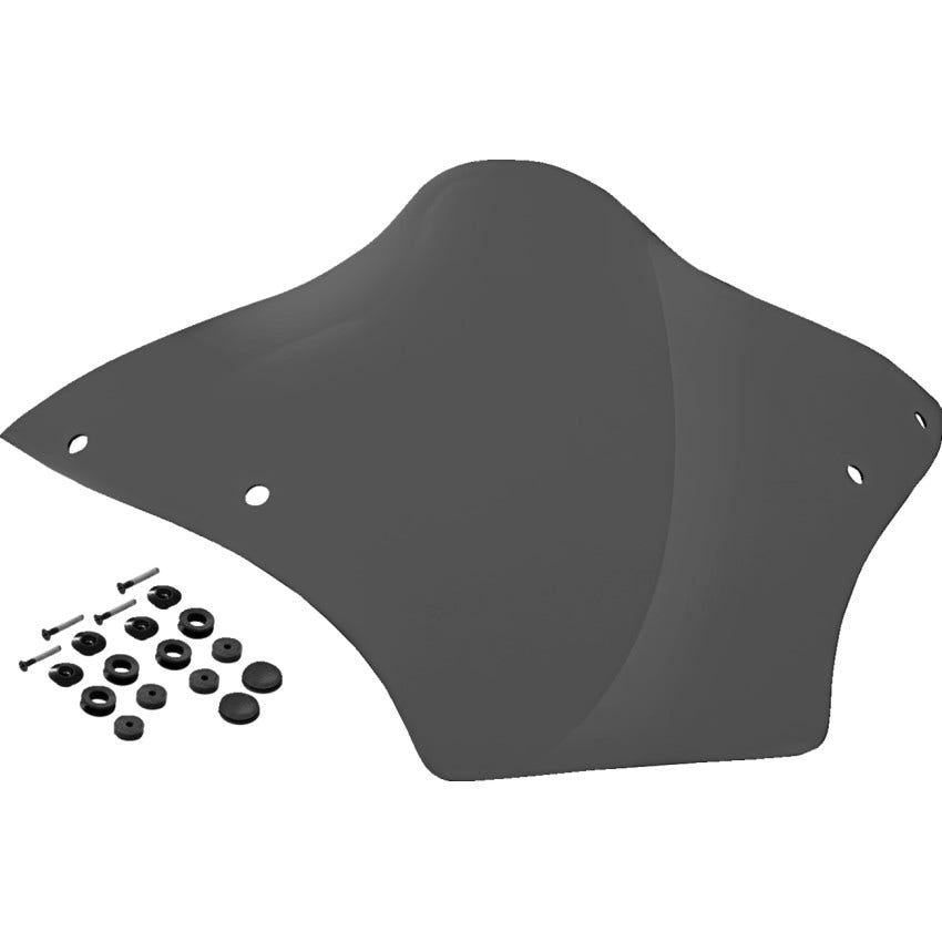 Memphis Shades Dark Smoke BRL Race Bubble Windshield Harley 15-24 FLTRX