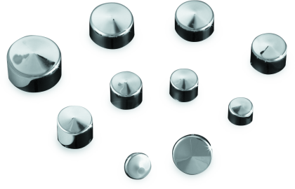 Kuryakyn 10 Pack Chrome 1/4 Kool Kaps for Harley & Metric Motorcycles