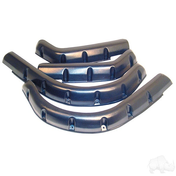 RHOX Golf Cart Pocket Style Fender Flare Set Front & Rear for E-Z-Go TXT 95-13