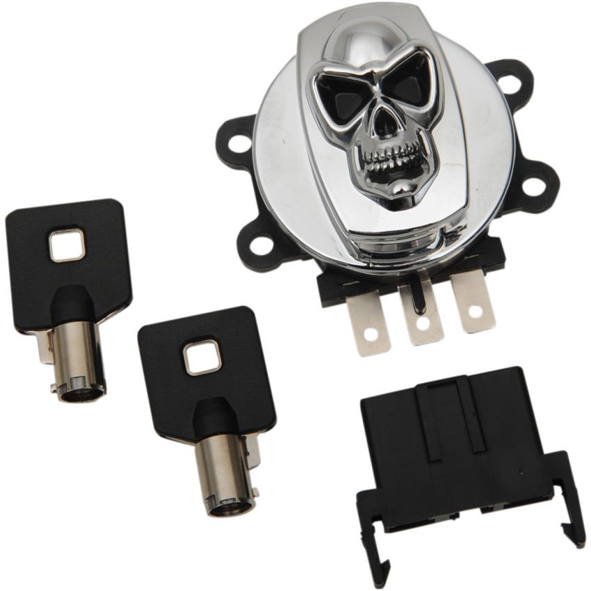 Drag Specialties Skull Ignition Switch Harley