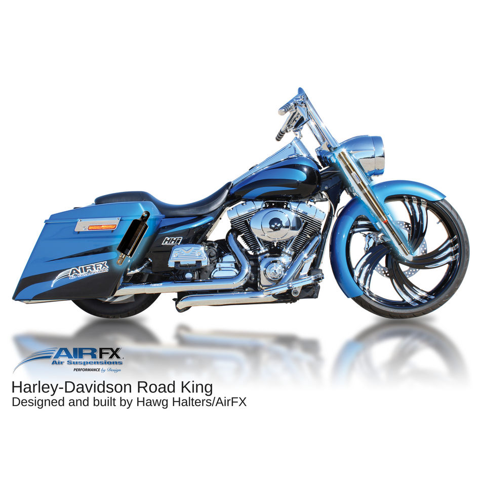 AirFX BK-HD-FL18-R-1 Rear Air Ride Suspension Complete Kit 00-18 Harley Touring