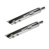 Jones Exhaust JAC430MCRV250 Full Boar Reverse Angle Cut Slip-On Mufflers 2.5" Baffle 95-16 FLH