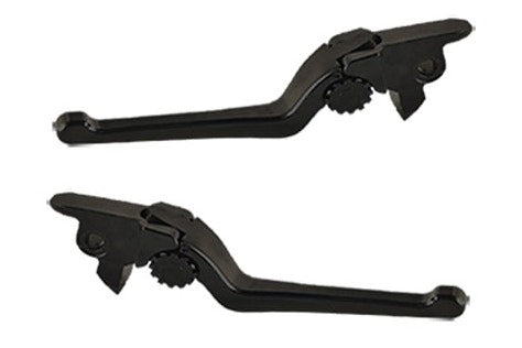 PSR 12-00666-22 Black Anthem Adjustable Lever Set Pair Harley Touring 21-Up