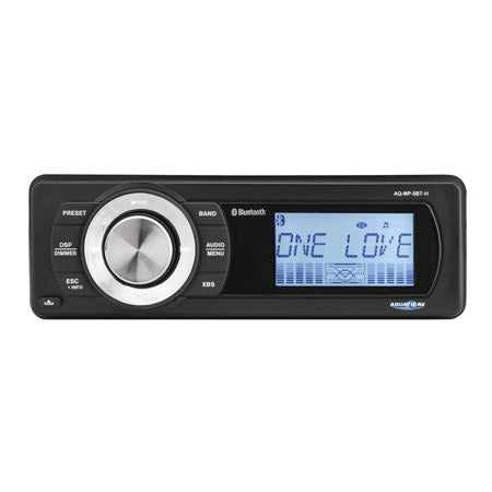Aquatic AV 72W x 4 Bluetooth MP3 AUX Replacement Radio for Harley 98-13 AQ-MP-5BT-H