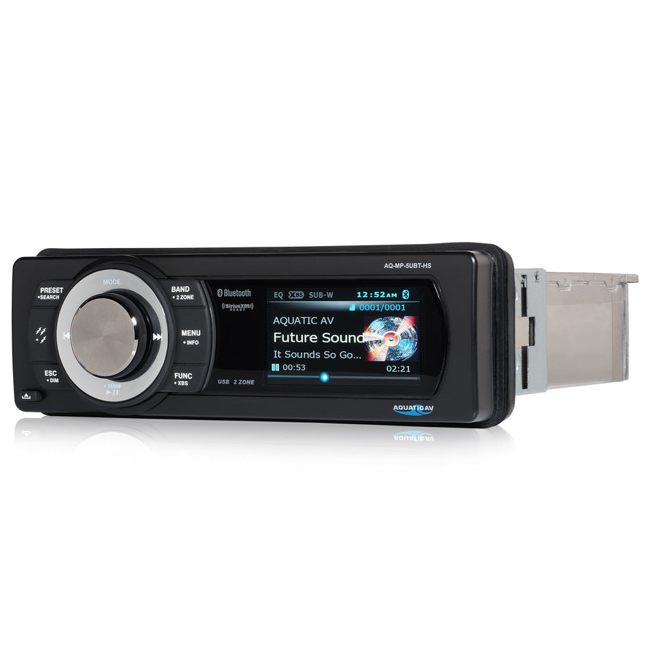 Aquatic AV 288W Sirius XM Bluetooth USB iPod MP3 AUX Replacement Radio Harley 98-13