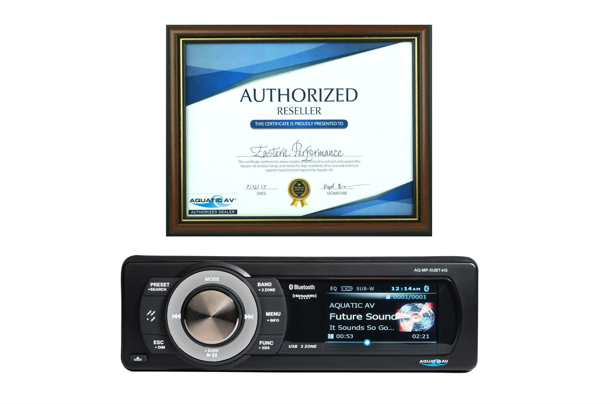 Aquatic AV 288W Sirius XM Bluetooth USB iPod MP3 AUX Replacement