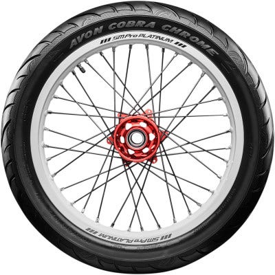 Avon Tyres Cobra Chrome AV91Blackwall Bias Front Trike Tire