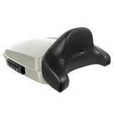 Hogworkz Chopped Tour Pack Full Backrest Black Hardware for Harley FLH '97-'24