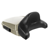 Hogworkz Chopped Tour Pack Full Backrest Black Hardware for Harley FLH '97-'24