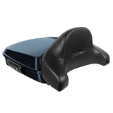 Hogworkz Chopped Tour Pack Full Backrest Black Hardware for Harley FLH '97-'24