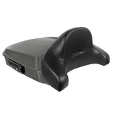 Hogworkz Chopped Tour Pack Full Backrest Black Hardware for Harley FLH '97-'24