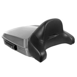 Hogworkz Chopped Tour Pack Full Backrest Black Hardware for Harley FLH '97-'24