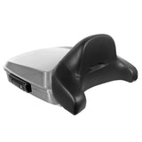 Hogworkz Chopped Tour Pack Full Backrest Black Hardware for Harley FLH '97-'24